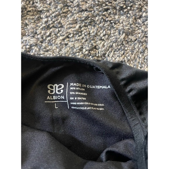 Albion L Swimsuit Shell Shock Black V Neck Bathing Suit - Picture 4 of 8